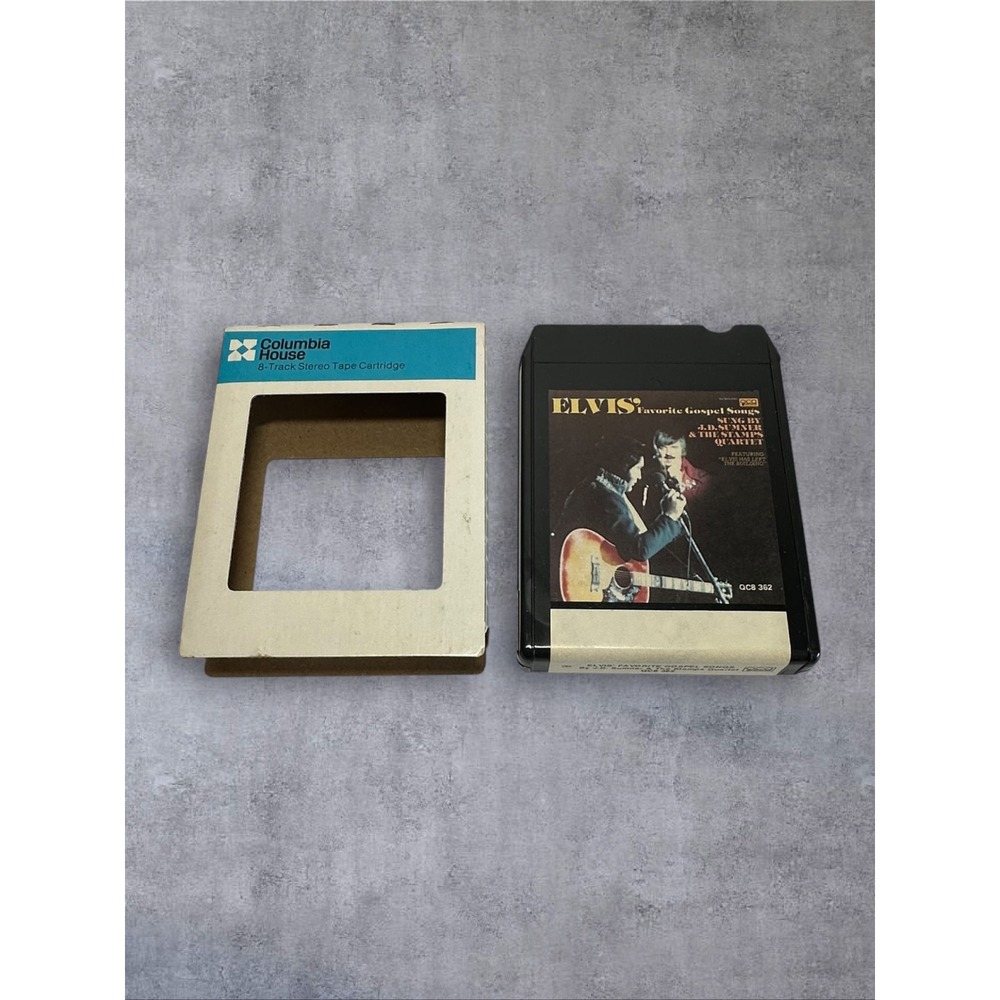 Elvis Presley 8-Track Tape Favorite Gospel Songs Black J.D. Sumner QCA QC8362